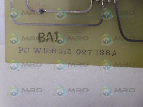 PC BOARD W156 315 027 138A UNMP