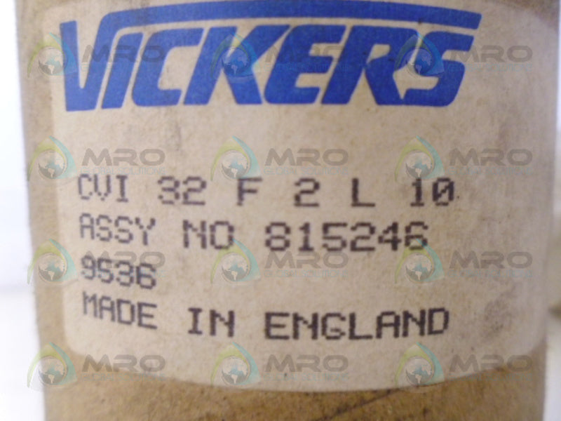 VICKERS CVI-32-F-2-L-10 HYDRAULIC SLIP IN CARTRIDGE VALVE  NSMP