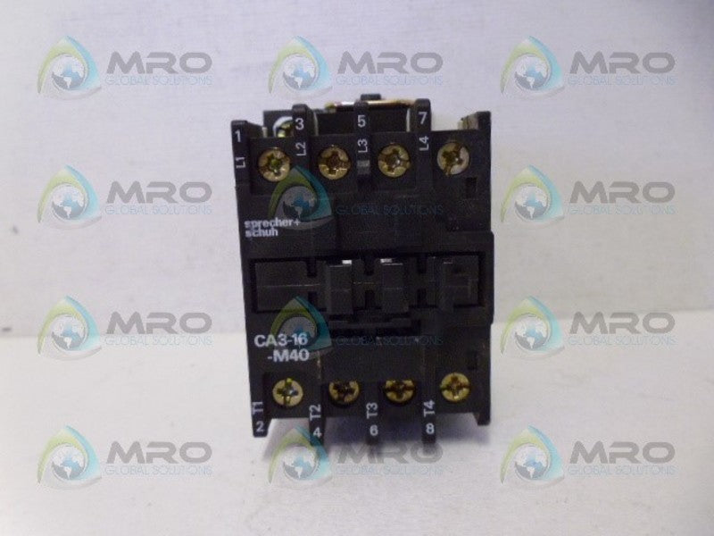 SPRECHER+SCHUH CA3-9C-M40 CONTACTOR NSNP