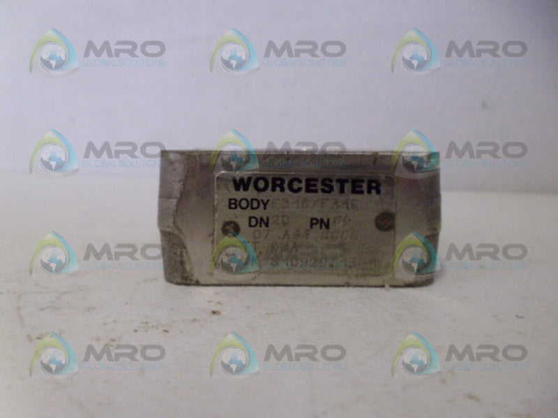 WORCESTER 69 07 A44 6666 BALL VALVE BASE UNMP