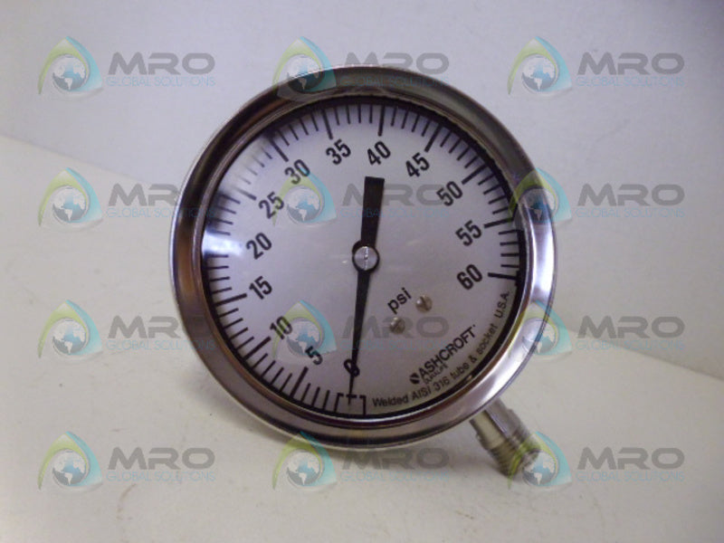 ASHCROFT 351009SW02L0/60 GUAGE 60PSI NSMP
