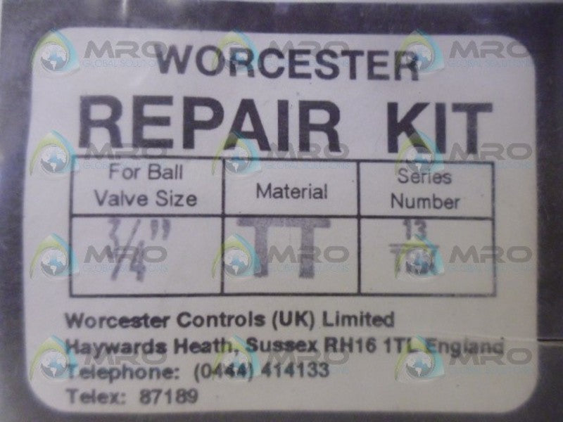 WORCESTER 13TRK-TT REPAIR KIT NSMP