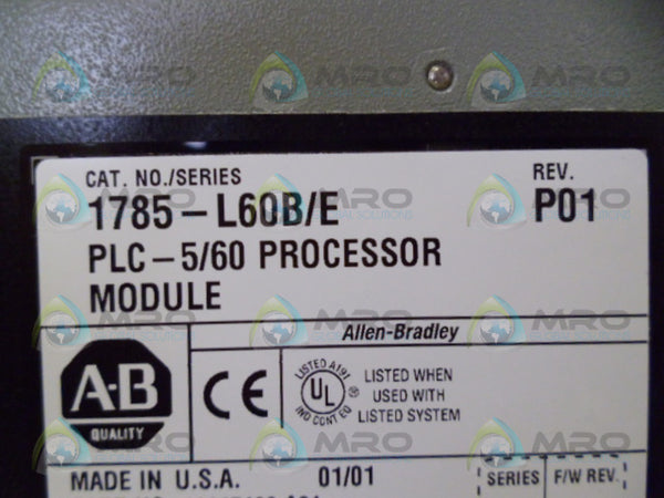 ALLEN BRADLEY 1785-L60B SER. E FW E.2  NSMP