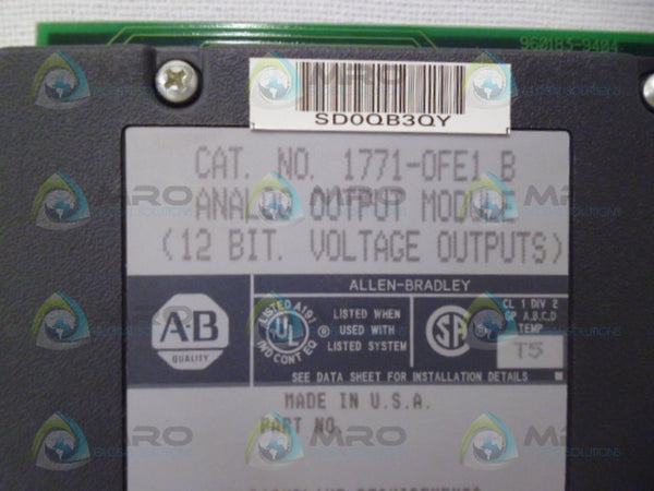 ALLEN BRADLEY 1771-OFE1 SER. B NSMP