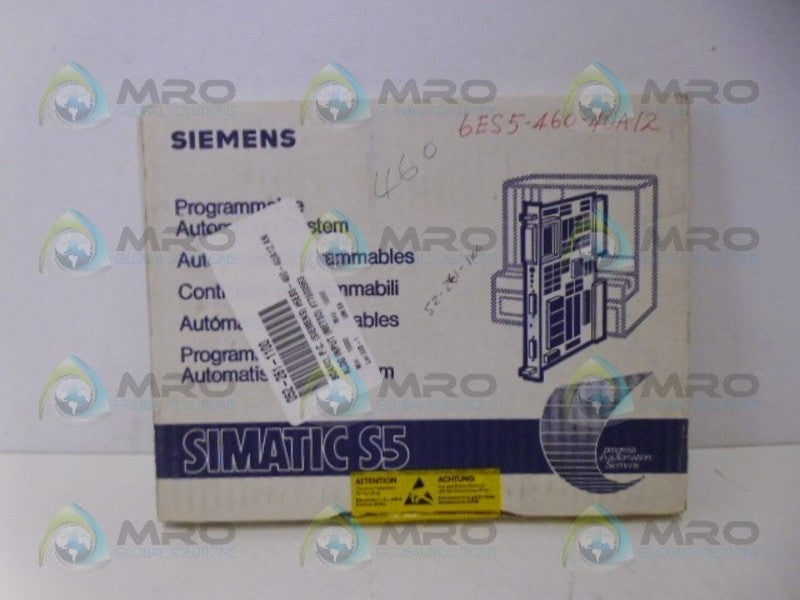SIEMENS SIMATIC S5 6ES5460-4UA12 ANALOG INPUT MODULE NSMP