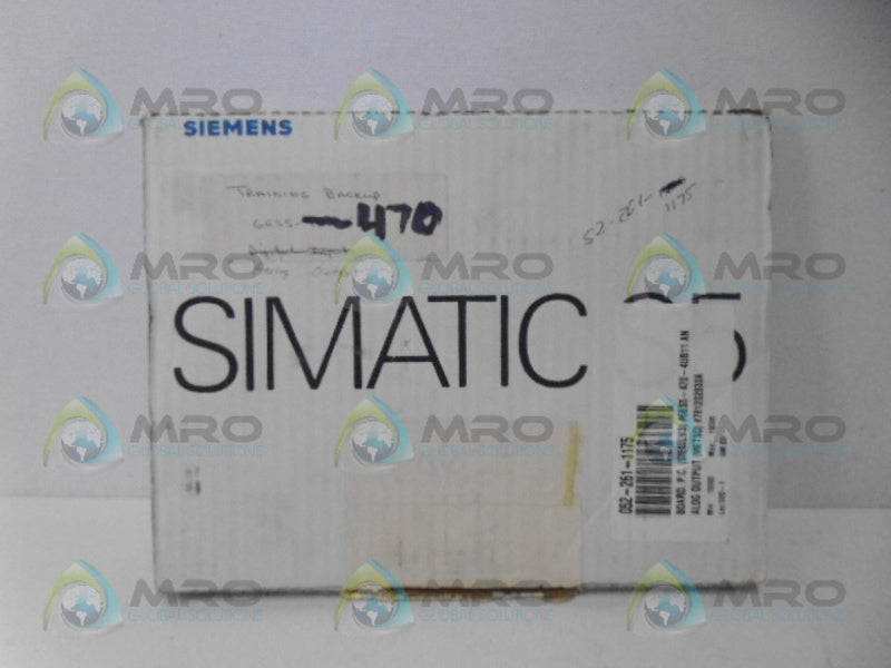 SIEMENS SIMATIC S5 6ES5470-4UB11 ANALOG OUTPUT MODULE NSMP