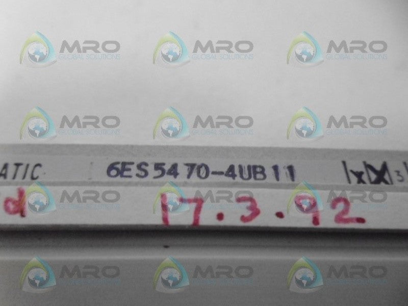 SIEMENS SIMATIC S5 6ES5470-4UB11 ANALOG OUTPUT MODULE NSMP