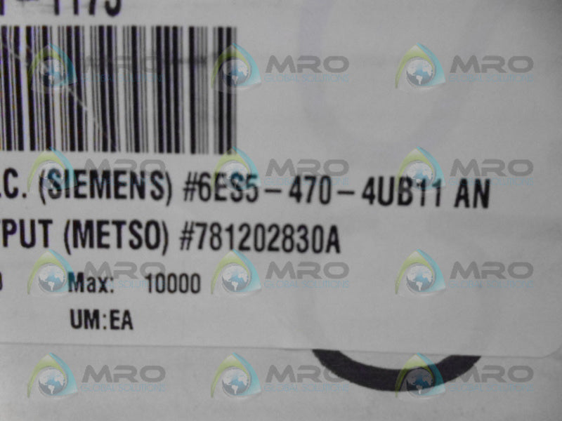 SIEMENS SIMATIC S5 6ES5470-4UB11 ANALOG OUTPUT MODULE NSMP