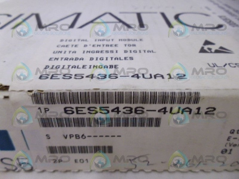 SIEMENS SIMATIC 6ES5436-4UA12 INPUT MODULE NSFS