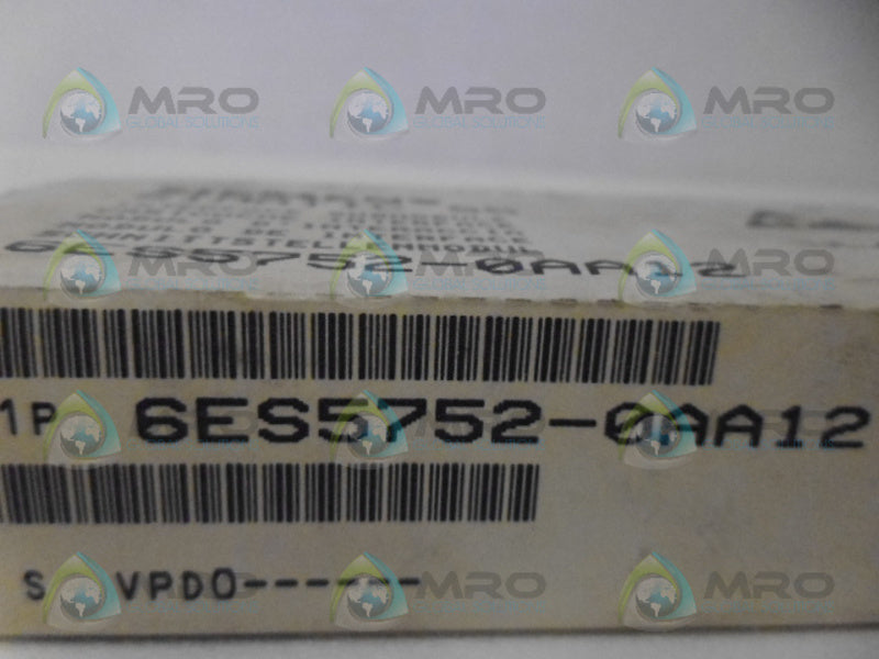 SIEMENS SIMATIC S5 6ES5752-0AA12 MODULE INTERFACE NSFS