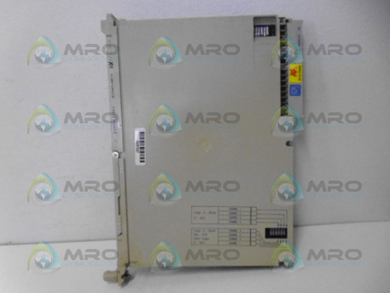 SIEMENS SIMATIC 6ES5463-4UB11 ANALOG MODULE UNMP