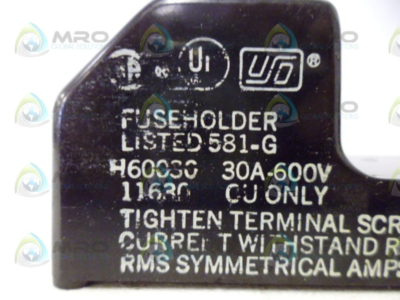 BUSSMAN 581-G FUSE HOLDER UNMP