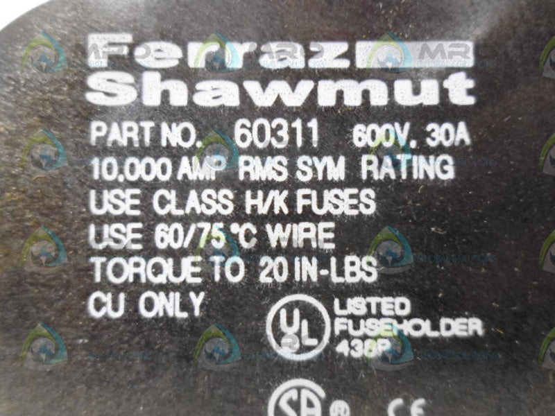 FERRAZ SHAMUT 60311 FUSE HOLDER UNMP
