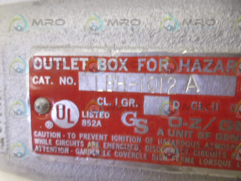 GENERAL SIGNAL LBH-1012-A 1&1-1/4 IN HAZ LOC NSNP