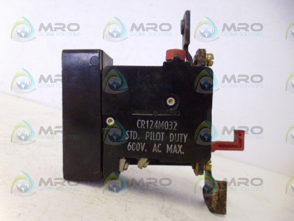 GENERAL ELECTRIC CR124M032 RELAY UNMP