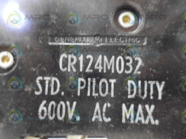 GENERAL ELECTRIC CR124M032 RELAY UNMP