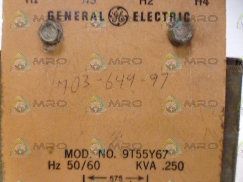 GENERAL ELECTRIC 9T55Y67 TRANSFORMER UNMP