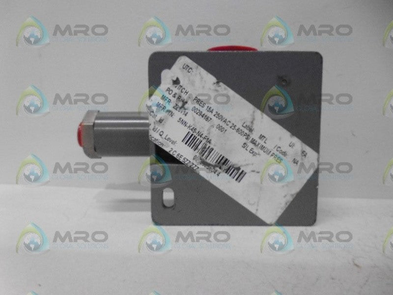 S O R 5NN-K45-N4-F1A PRESSURE SWITCH NSNP