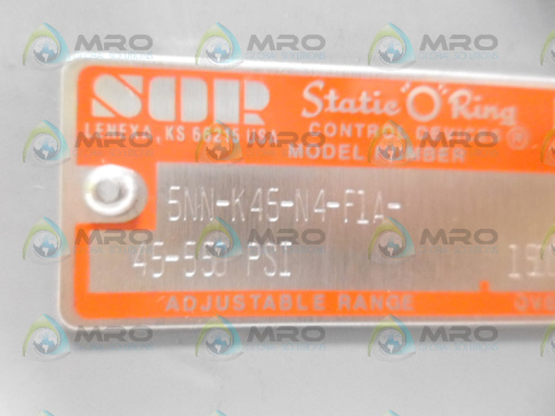S O R 5NN-K45-N4-F1A PRESSURE SWITCH NSNP