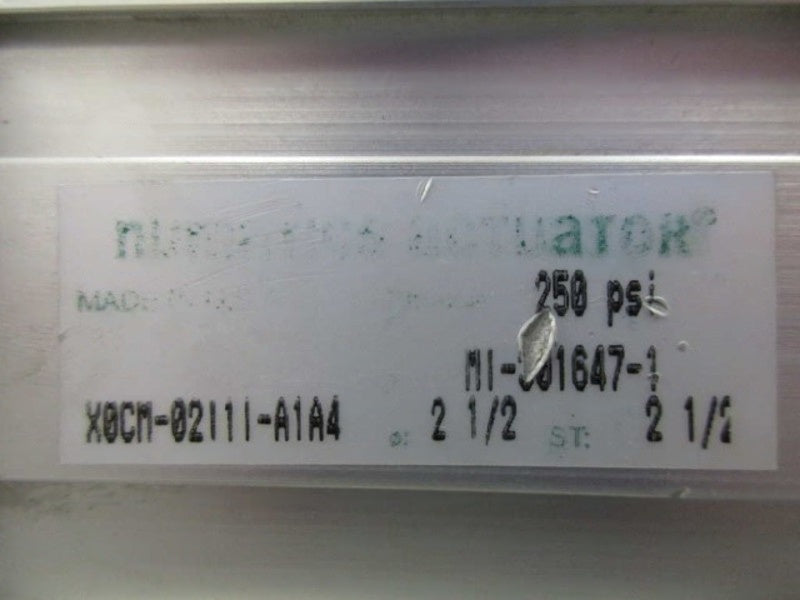 NUMATICS X0CM-02L1L-A1A4 SERIES C ACTUATOR CYLINDER UNMP