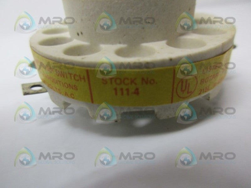 OHMITE 111-4 ROTARY SWITCH UNMP