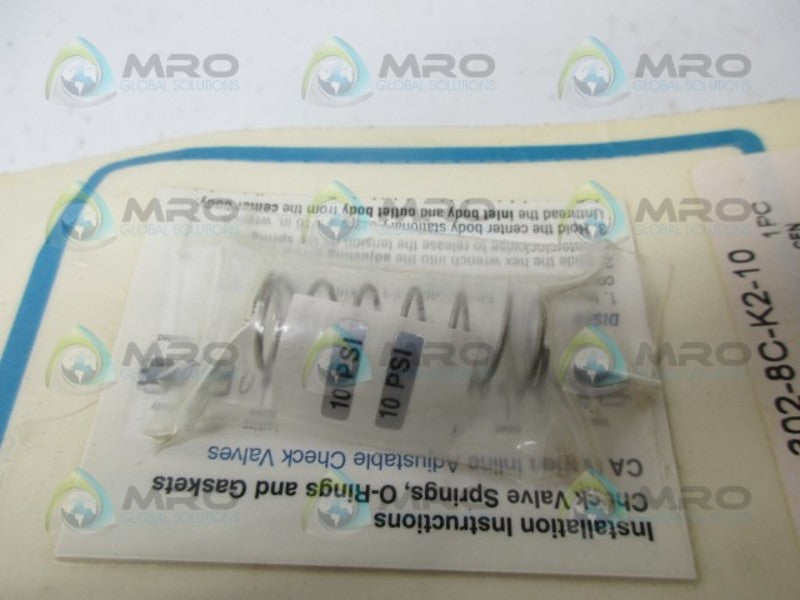 SWAGELOK 302-8C-K2-10 STAINLESS STEEL SPRING KIT NSMP