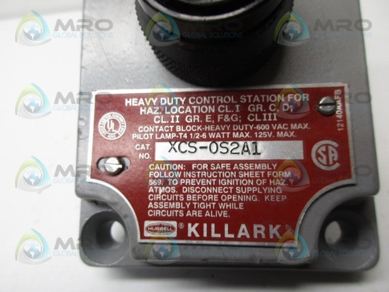 KILLARK XCS-0S2A1 SWITCH COVER UNMP