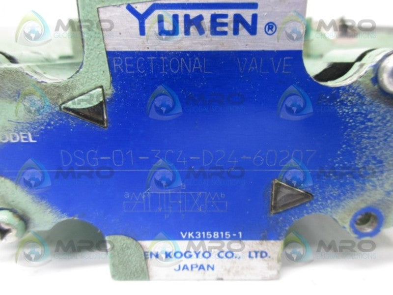 YUKEN DSG-01-3C4-D24-60207 HYDRAULIC DIRECTIONAL VALVE UNMP