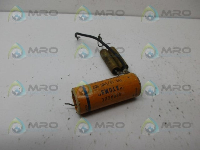 SPAGUE TVA-10/UHC-502 CAPACITOR UNMP