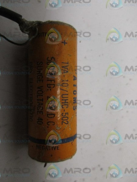 SPAGUE TVA-10/UHC-502 CAPACITOR UNMP