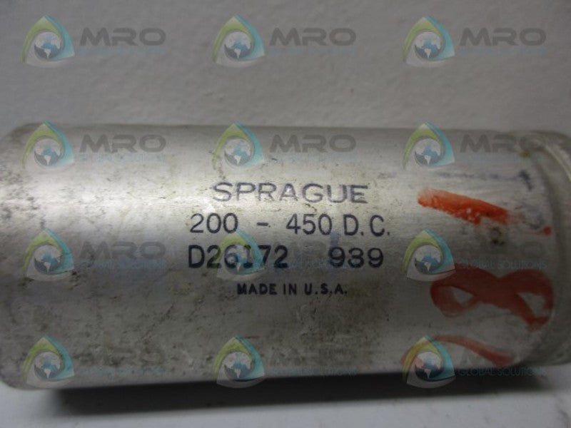SPRAGUE D26172 CAPACITOR UNMP