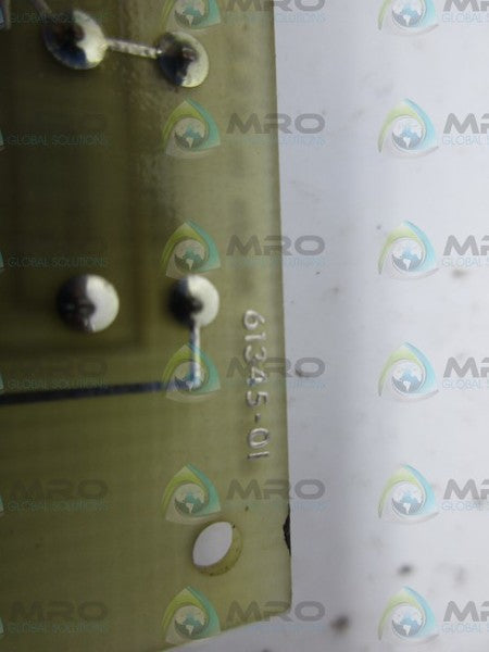 HUNKER LAB. 61345-01 SHOT CONTROL BOARD UNMP