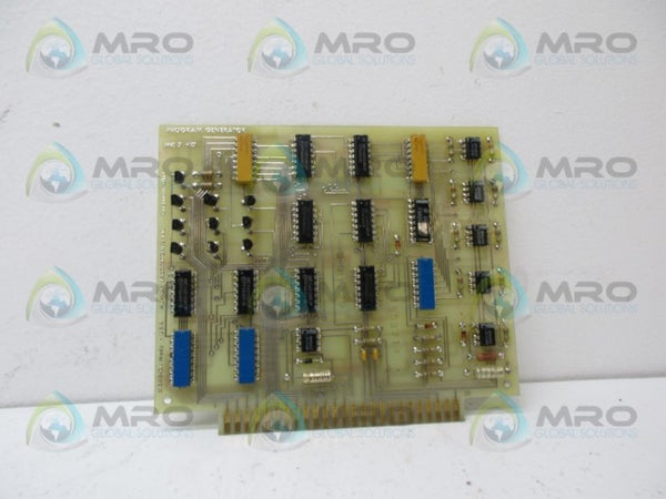 HUNKAR LAB. 61349-01 PROGRAMER GENERATOR BOARD UNMP