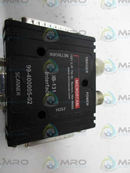 MICROSCAN 99-400005-02 INTERFACE POWER SUPPLY UNMP