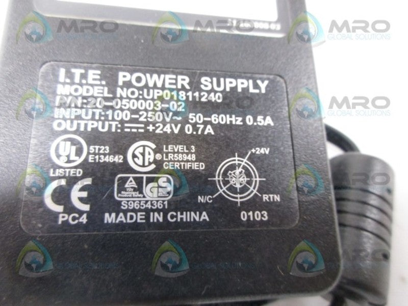 ITE 20-050003-02 POWER SUPPLY UNMP