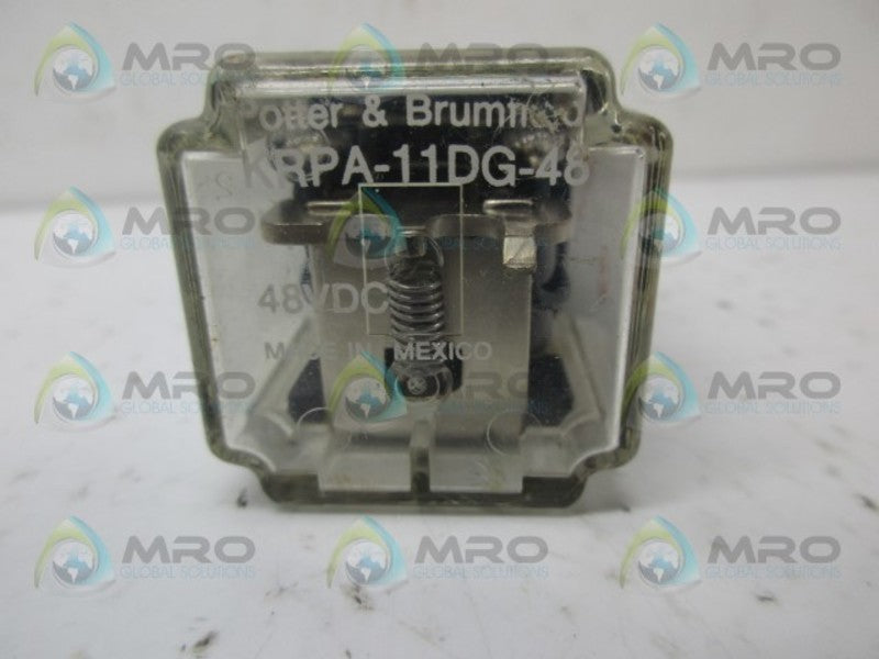 POTTER & BRUMFIELD KRPA-11DG-48 RELAY 48VDC UNMP