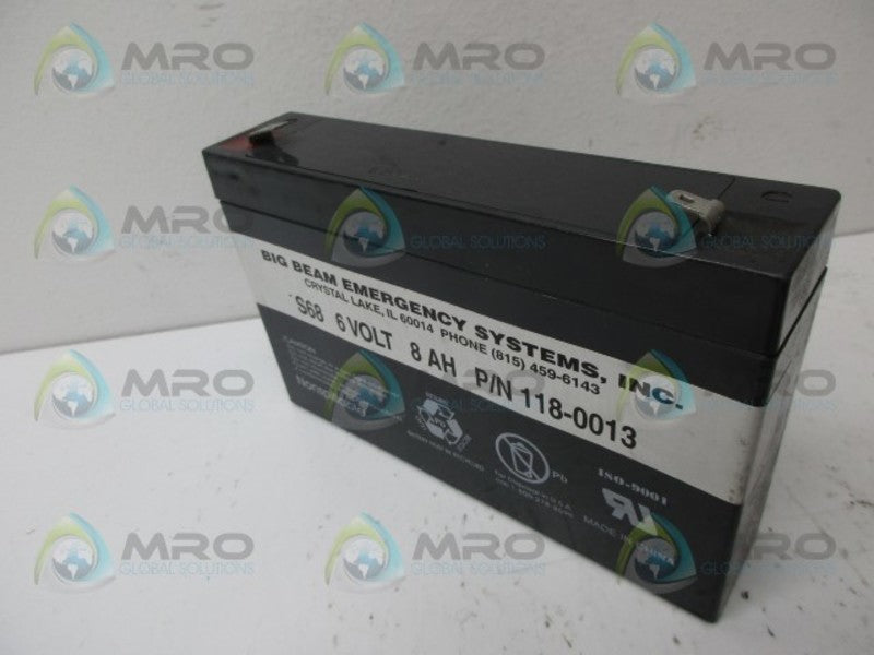 BIG BEAM 118-0013 BATTERY UNMP