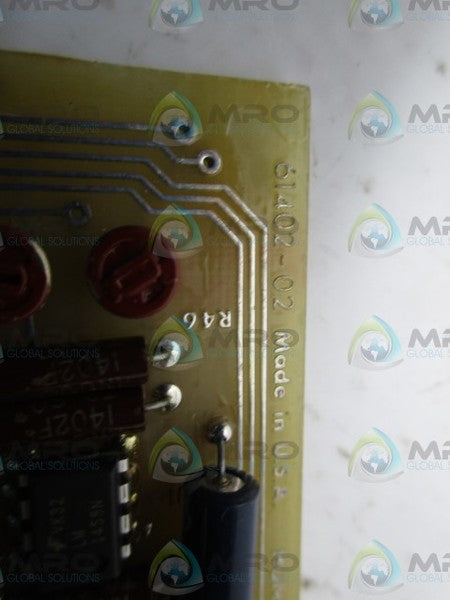 HUNKER LAB. 61402-02 MONITOR CARD UNMP