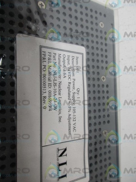 NUCLEAR LOGISTICS NLI-LJS-10A-24-OV POWER SUPPLY NSMP