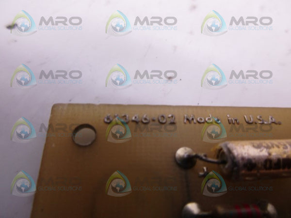 HUNKLAR LAB. 61346-02 CYCLE CONTROL BOARD UNMP