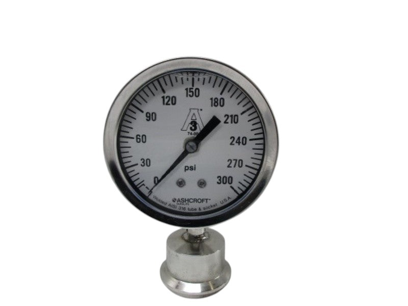 ASHCROFT AISI 316 0-300 TUBE AND SOCKET GAUGE UNMP