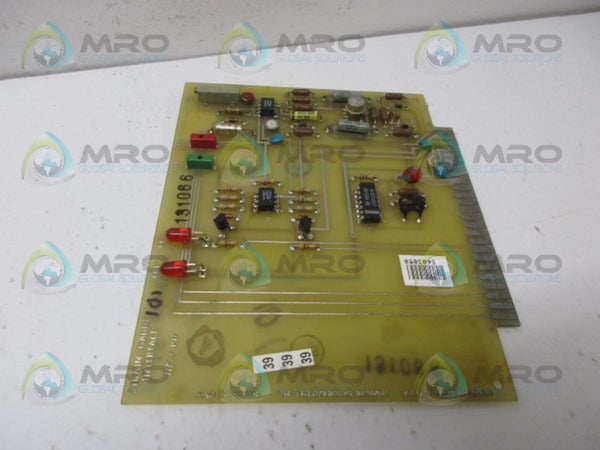HUNKAR LAB. 61265-05 STRAIN GAUGE INTERFACE BOARD UNMP