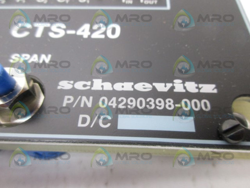 SCHAEVITZ 04290398-000 POSITION TRANSMITTER UNMP