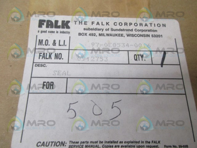FALK 970E0534-0016 NSFS