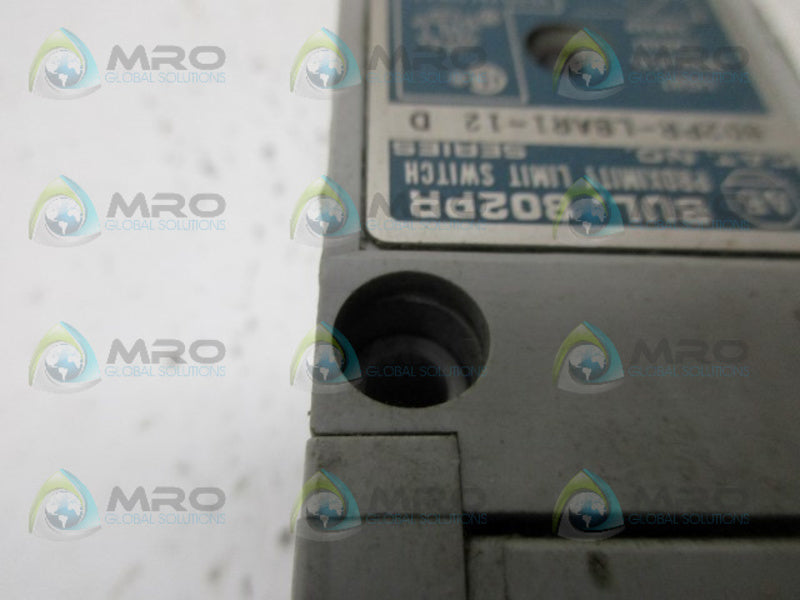 INDUSTRIAL SPARE PART 802PR-LBAR1-12 SER.D LIMIT SWITCH UNMP