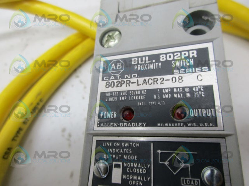 INDUSTRIAL SPARE PART 802PR-LACR2-08 SER.C PROXIMITY SWITCH UNMP