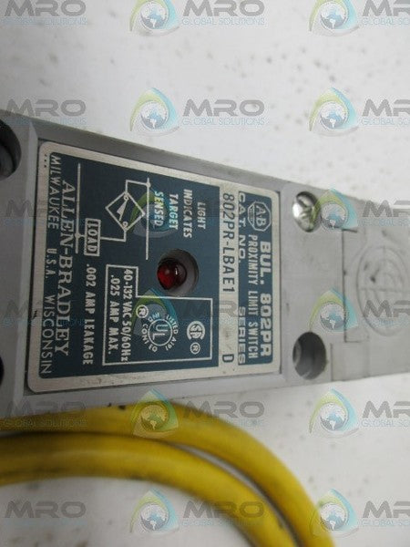 INDUSTRIAL SPARE PART 802PR-LBAE1 SER.D PROXIMITY LIMIT SWITCH UNMP