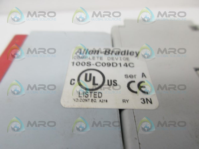 ALLEN BRADLEY 100S-C09D14C SER.A COIL SAFTEY CONTACTOR UNMP