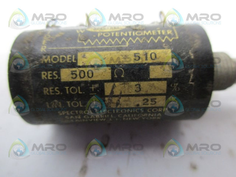 SPECTROL ELECTRONICS 510 POTENTIOMETER UNMP