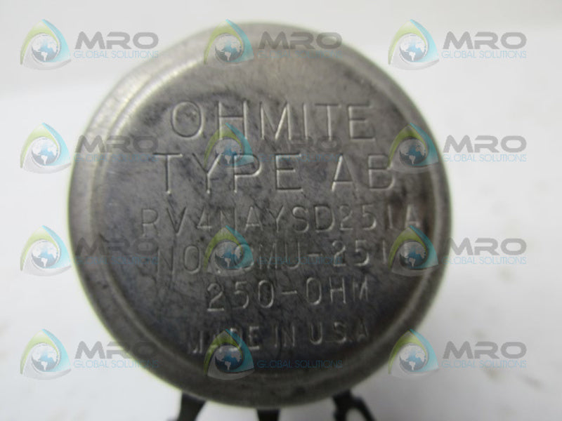 OHMITE RV4NAYSD251A POTENETIOMETER UNMP